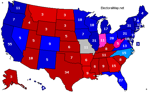 2008 Electoral Map (predicted) 10.10.08