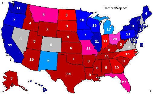 2008 Electoral Map (predicted) 10.8.08