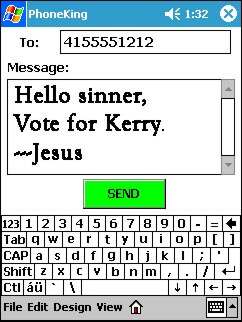 sms message